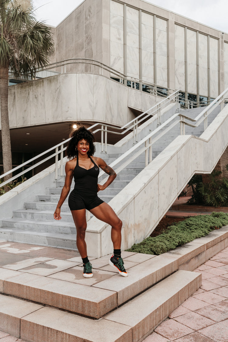 Fall For You Shorts Halter Jumpsuit