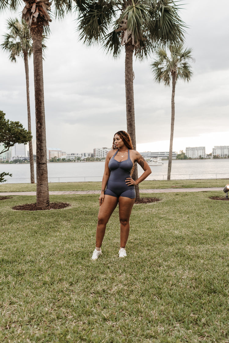 Fall For You Shorts Halter Jumpsuit