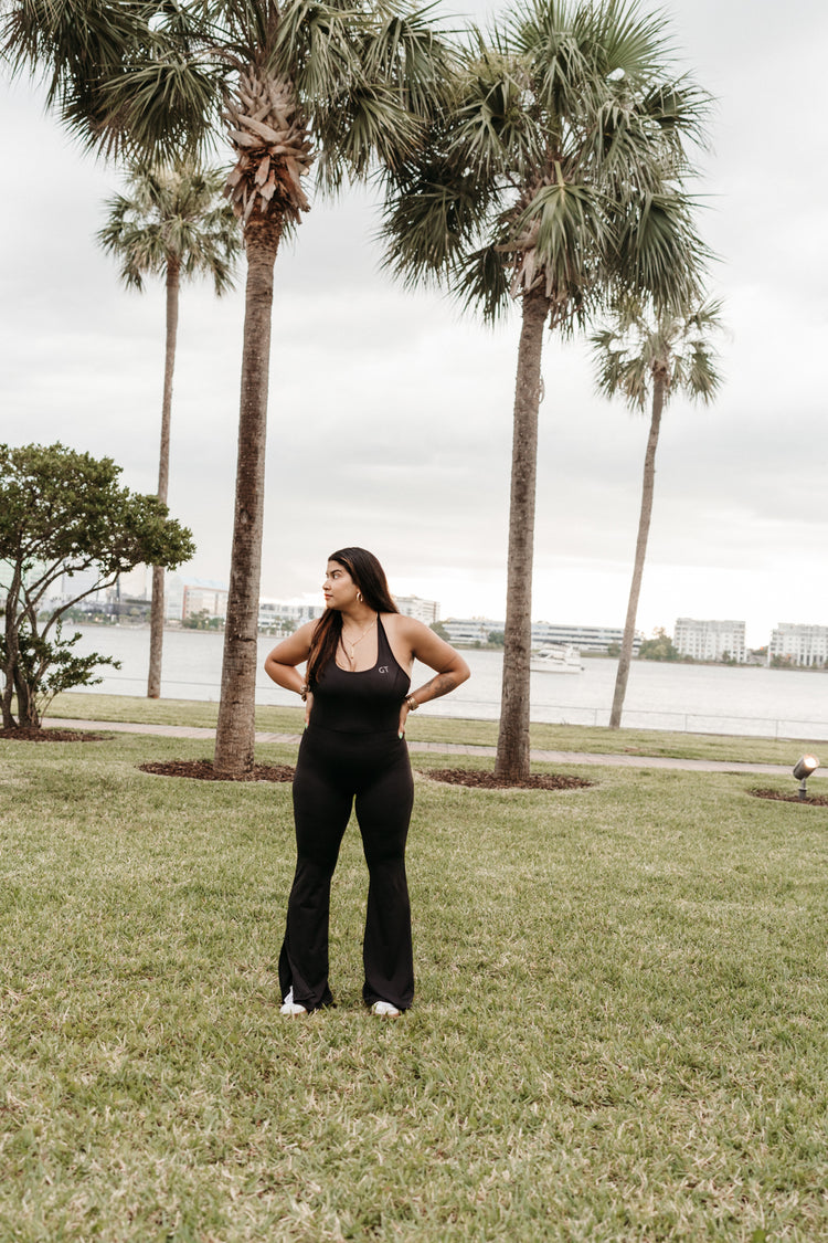 Fall For You Long Halter Jumpsuit