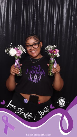 Love Shouldn’t Hurt Crop Tee (Black)