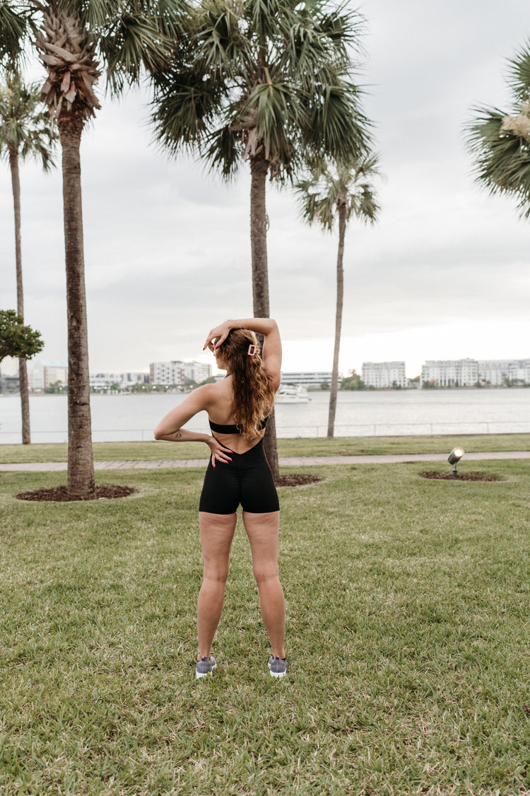Fall For You Shorts Halter Jumpsuit