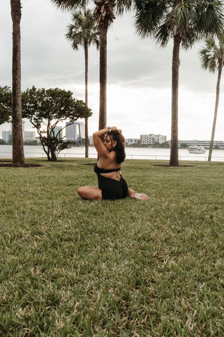 Fall For You Shorts Halter Jumpsuit