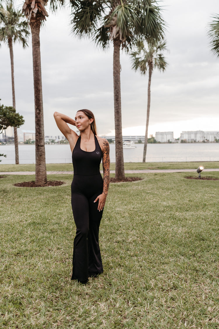 Fall For You Long Halter Jumpsuit