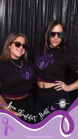 Love Shouldn’t Hurt Crop Tee (Black)