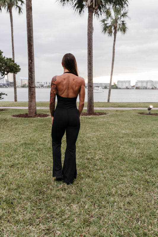 Fall For You Long Halter Jumpsuit