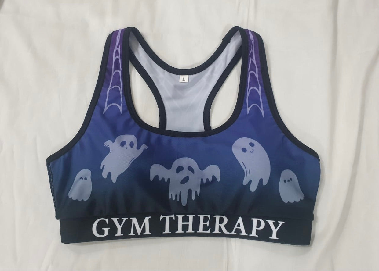 Sporty Spooky Sports-bra (ghost) – Gym Therapy, LLC